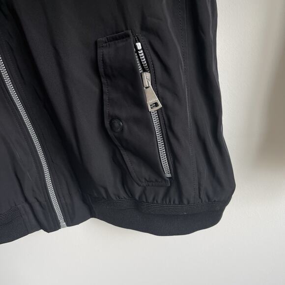 Calvin Klein Black Bomber Jacket Men’s Size XL Full Zip Utility Pockets - Picture 5 of 14